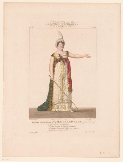 Ritratto di Marie-Thérèse Davoux nel ruolo di Armide da J.L. Benoist (II)
