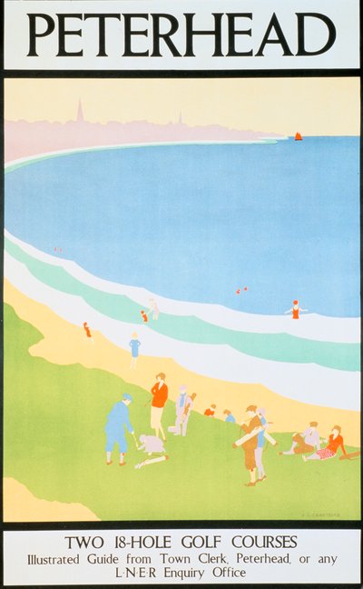 Peterhead, poster della London & North Eastern Railway LNER, c1930 da JL Carstairs