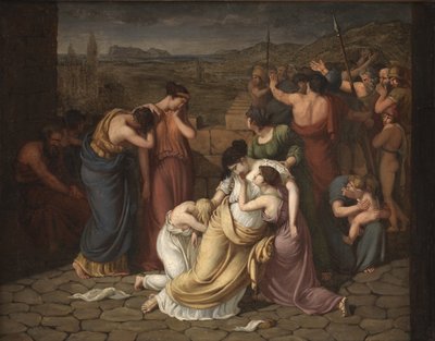 Andromaca disperata alla vista del corpo di Ettore da J.L. Lund