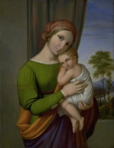Vergine Maria con il Bambino Gesù da J.L. Lund
