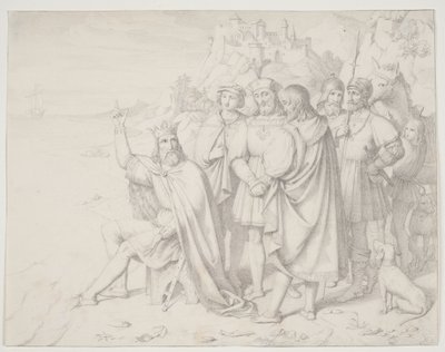 Knud il Grande sulla riva da J.L. Lund