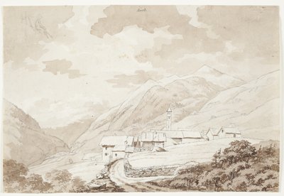 Il villaggio di Airolo nelle Alpi da J.L. Lund