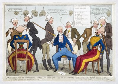 Illustrazioni frenologiche, o la scienza sviluppata praticamente, 1824 da J.L. Marks