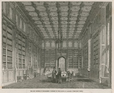 Le nuove Case del Parlamento - la Biblioteca della Camera dei Comuni da J.L. Williams