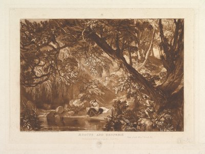 Esaco e Esperie, Vide Ovidio Metamorfosi, Libro XI Liber Studiorum, parte X..., 1 gennaio 1819 da Joseph Mallord William Turner