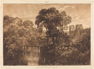 Castello di Berry Pomeroy, pubblicato 1816 da Joseph Mallord William Turner