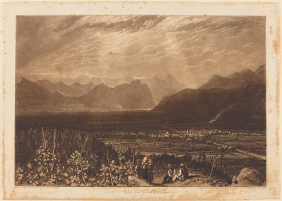 Catena delle Alpi da Grenoble a Chamberi da Joseph Mallord William Turner