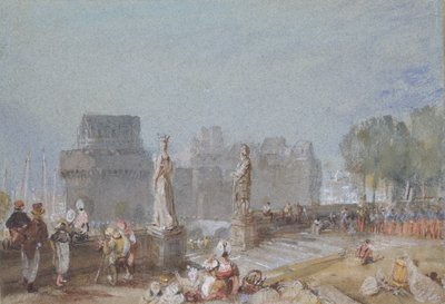 Castello di Nantes, c. 1830 da Joseph Mallord William Turner