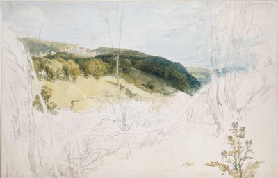 Vista lontana del parco del castello di Lowther, 1809 da Joseph Mallord William Turner
