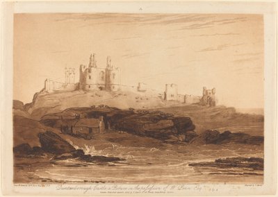 Castello di Dunstanborough, pubblicato 1808 da Joseph Mallord William Turner