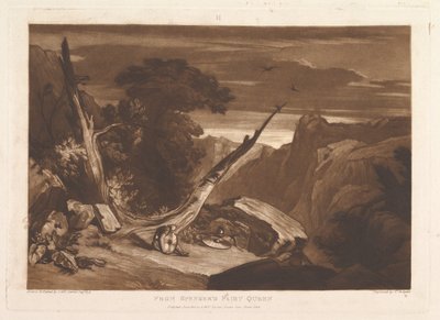 Dalla Regina delle Fate di Spenser Liber Studiorum, parte VII, tavola 36, giugno 1811 da Joseph Mallord William Turner