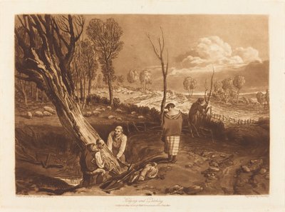 Siepi e fossati, pubblicato 1812 da Joseph Mallord William Turner