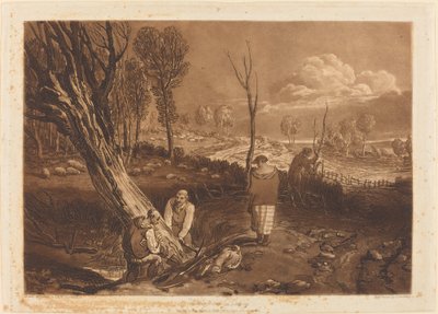 Siepi e fossati, pubblicato 1812 da Joseph Mallord William Turner
