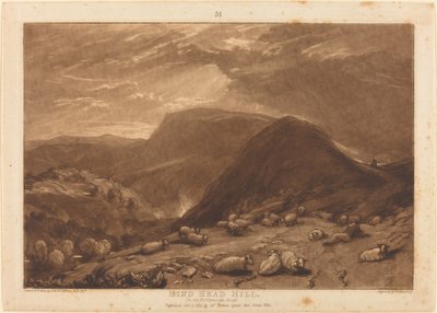 Hind Head Hill, pubblicato 1811 da Joseph Mallord William Turner