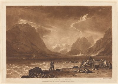 Lago di Thun, pubblicato 1808 da Joseph Mallord William Turner