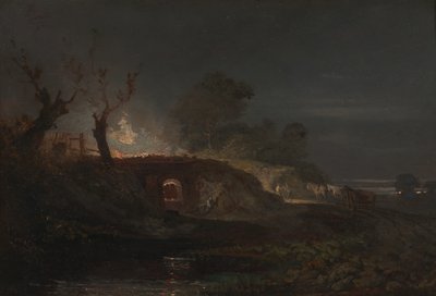 Fornace di calce a Coalbrookdale, ca. 1797 da Joseph Mallord William Turner