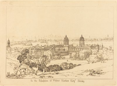 Londra da Greenwich, pubblicato 1811 da Joseph Mallord William Turner