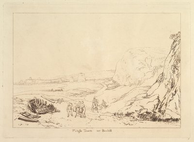 Torri Martello vicino a Bexhill, Sussex Liber Studiorum, parte VII, tavola 34, 1811 da Joseph Mallord William Turner