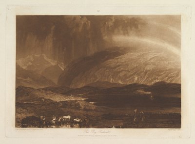 Torbiere, Scozia Liber Studiorum, parte IX, tavola 45, 23 aprile 1812 da Joseph Mallord William Turner