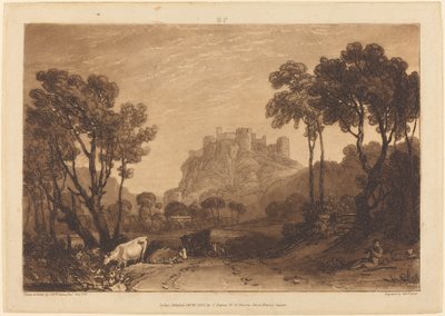 Il castello sopra i prati, pubblicato 1808 da Joseph Mallord William Turner