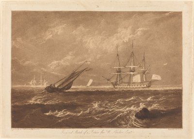 Il capo pezzo di mare, pubblicato 1809 da Joseph Mallord William Turner