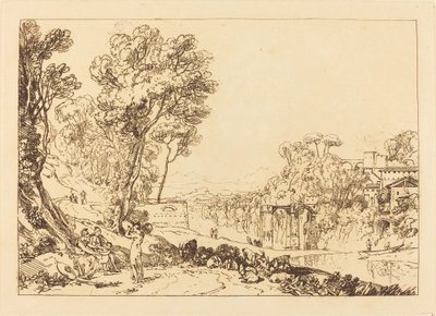 La donna e il tamburello da Joseph Mallord William Turner