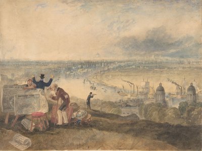 Veduta di Londra da Greenwich da Joseph Mallord William Turner