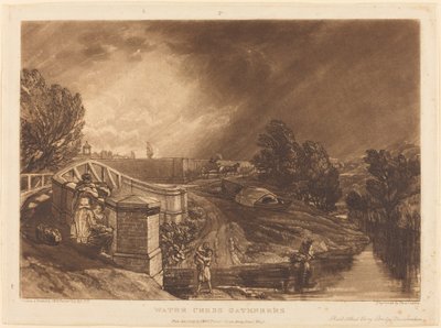 Raccoglitori di crescione, pubblicato 1819 da Joseph Mallord William Turner