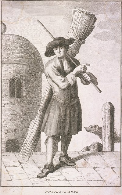 Sedie da Riparare, Grida di Londra, c1750 da JM