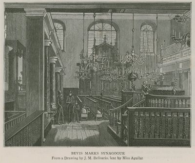 Sinagoga di Bevis Marks da J.M. Belisario