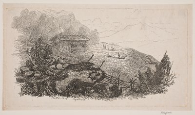 Paesaggio Montano vicino a Meiringen da J.P. Møller