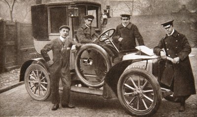Primo taxi a Liverpool, Merseyside, 1906 da JP Wood