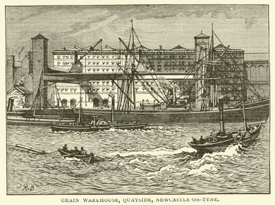 Magazzino di Grano, Quayside, Newcastle-on-Tyne da J.R. Brown