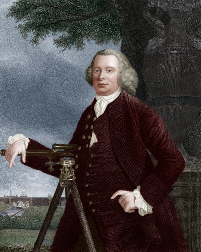 James Brindley, ingegnere civile inglese e costruttore di canali del XVIII secolo da JT Wedgwood