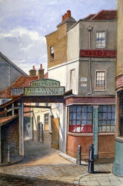 Bell Tavern, Addle Hill, Londra, 1868 da JT Wilson