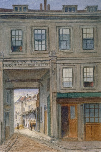 Veduta di New Inn, Old Bailey, City of London da JT Wilson