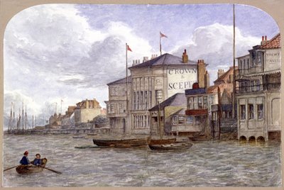 Vista della Crown And Sceptre Inn, Greenwich, Londra da JT Wilson