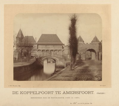 La Koppelpoort ad Amersfoort (lato città) da J.W. Wentzel