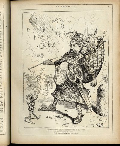 Illustrazione di J. Blass (1847-1892) in Le Triboulet da J. (1847 1892) Blass