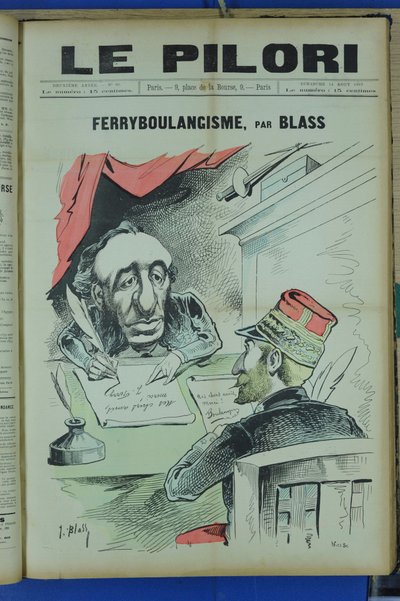 Copertina di "Le Pilori", Satirique en Couleurs da J. (1847 1892) Blass