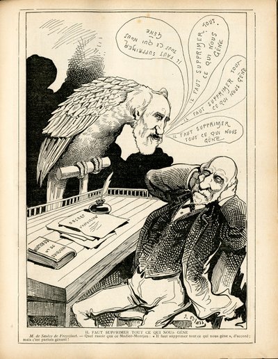 Le Triboulet, Satirico in N & B da J. (1847 1892) Blass