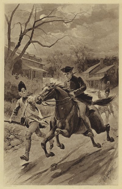 La cavalcata di Paul Revere da J. (after) Steeple Davis