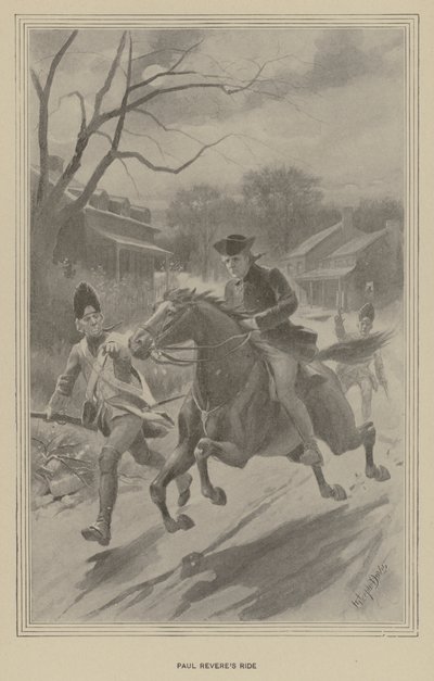 La cavalcata di Paul Revere da J. (after) Steeple Davis