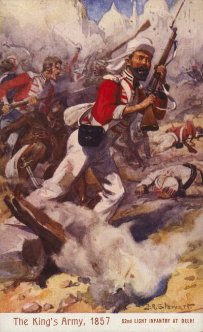 Soldati britannici del 52° Fanteria Leggera, Assedio di Delhi, Rivolta Indiana da J. A. Stewart
