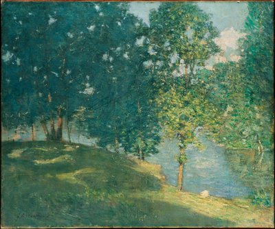 Pomeriggio presso lo stagno da J. Alden Weir