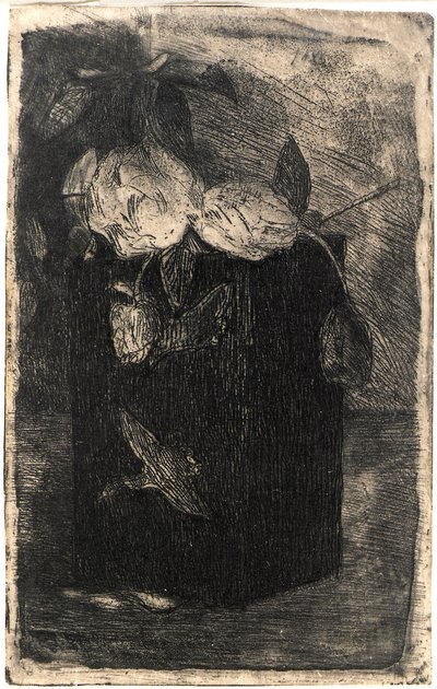 Fiori in un vaso giapponese da J. Alden Weir