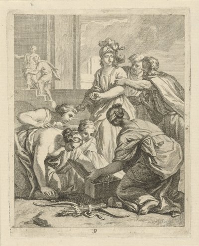 Achille e le figlie di Licomede (Scène della vita di Achille) da J. Alexander Janssens