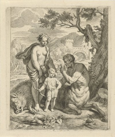 Achille istruito da Chirone (serie Scene della vita di Achille, Vitam et mortem achilli) da J. Alexander Janssens