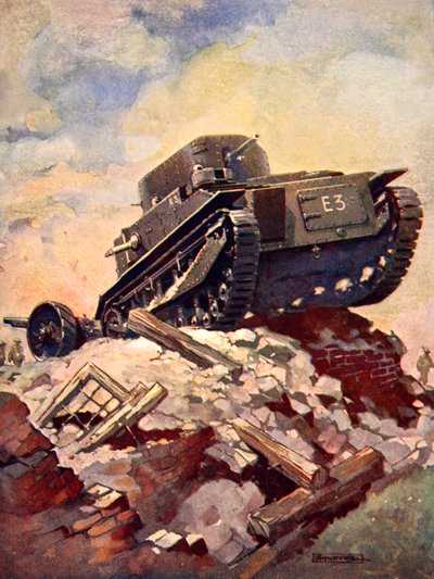 Un carro armato della Prima Guerra Mondiale da J. Allen (after) Shuffrey