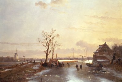 Scena invernale, 1853 da J. Anton Mignon